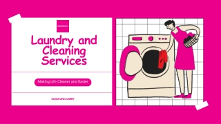 Laundry and Cleaning Services