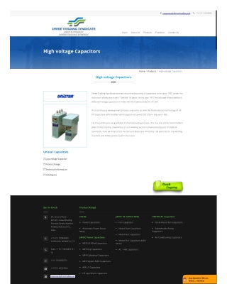 high voltage capacitors