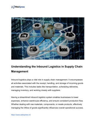 Understanding the Inbound Logistics in Supply Chain Management