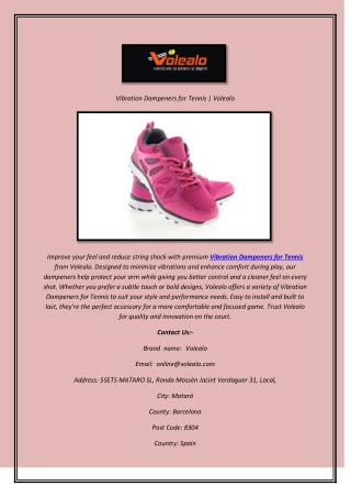 Vibration Dampeners for Tennis  Volealo