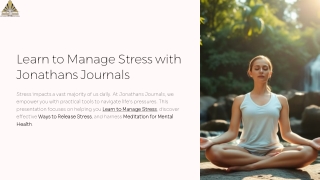 Learn to Manage Stress by Balancing Your Body, Mind, and Sleep