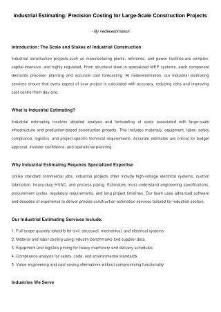 Industrial_Estimating_nedesestimation