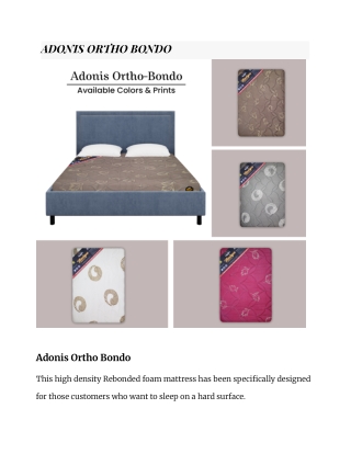 Best Mattress for Back Pain | Adonis Ortho Bond | Thankyou Mattresses
