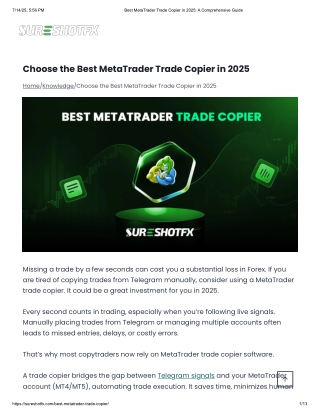 Best MetaTrader Trade Copier in 2025 pdf