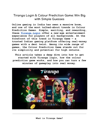 Tiranga Login & Colour Prediction Game_ Win Big with Simple Guesses (2)