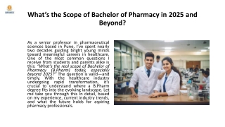 What’s the Scope of Bachelor of Pharmacy in 2025 and Beyond_compressed