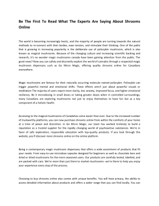 magic mushrooms canada