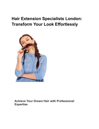 Hair Extension Specialists London_ Transform Your Look Effortlessly