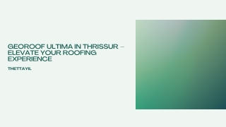 Georoof ultima in thrissur