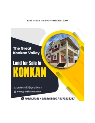 Land for Sale In Konkan