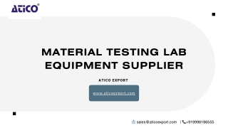Material Testing Lab Equipment supplier