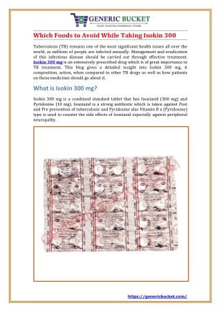 Which Foods to Avoid While Taking Isokin 300
