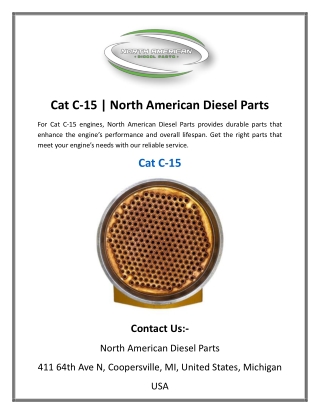 Cat C-15 | North American Diesel Parts