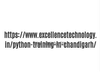 Elevate Your Career with Python Training in Chandigarh!