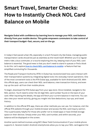 Tap into Convenience A Comprehensive Guide to NOL Card Balance Check (1)