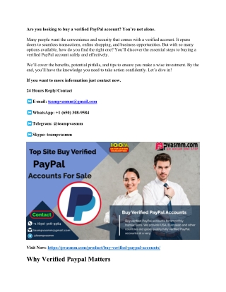 Pay, Send and Save Buy Verified PayPal Accounts