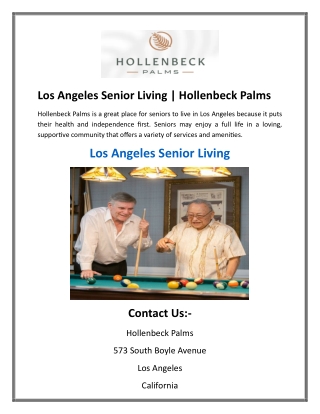 Los Angeles Senior Living