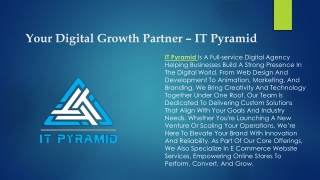 Your Digital Growth Partner – IT Pyramid
