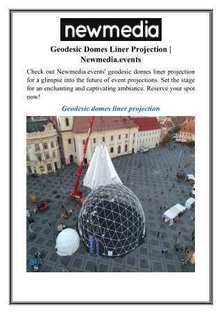 Geodesic Domes Liner Projection  Newmedia.events