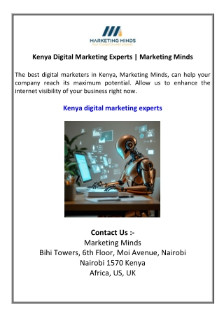 Kenya Digital Marketing Experts  Marketing Minds