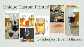 Unique Custom Printed Oktoberfest Event Glasses