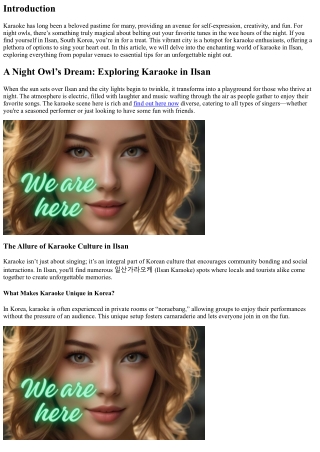 A Night Owl’s Dream: Exploring Karaoke in Ilsan