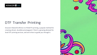 High-Quality DTF Transfer Printing Near Me – Armor Ink LLC