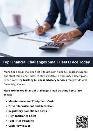 Top Financial Challenges Small Fleets Face Today