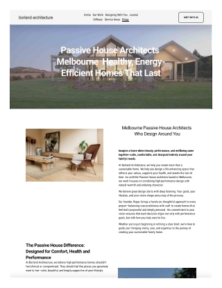 Passive House Architects Melbourne