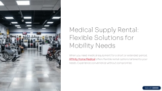 Affinity Home Medical – Caring for You Every Step of the Way