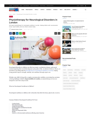 Physiotherapy for Neurological Conditions in London You Can Trust