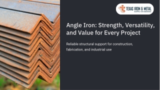Angle Iron Strength, Versatility, and Value for Every Project