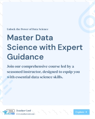 Data Science Course - Teacher Cool