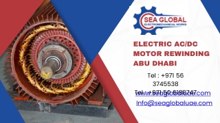 Electric ACDC Motor Rewinding Abu Dhabi