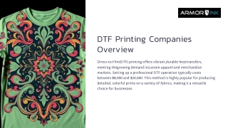 DTF Printing Companies – Quality at Armor Ink LLC |