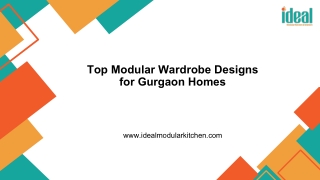 Top Modular Wardrobe Designs for Gurgaon Homes