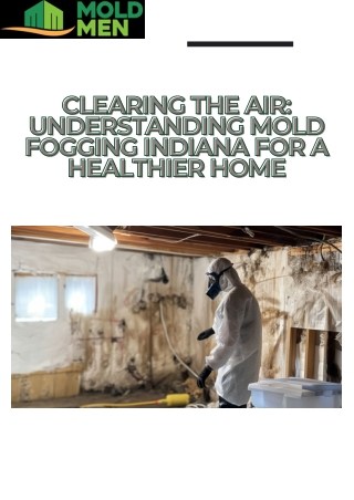 Clearing the Air: Understanding Mold Fogging Indiana for a Healthier Home