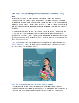MBA & BBA Colleges in Bangalore with Early Admission Offers – Apply Now.docx