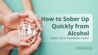 How to Sober Up Quickly from Alcohol