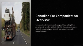 Canadian Car Companies