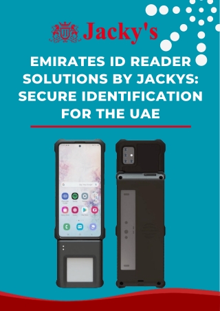 Emirates ID Reader Solutions by Jackys Secure Identification for the UAE