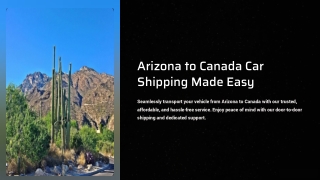 Arizona To Canada Drive