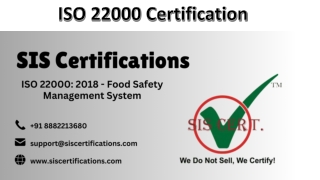 ISO 22000 Certification