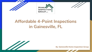 Affordable 4-Point Inspections in Gainesville, FL