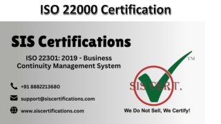 ISO 22301 Certification