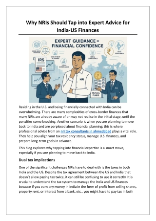 Why NRIs Should Tap into Expert Advice for India