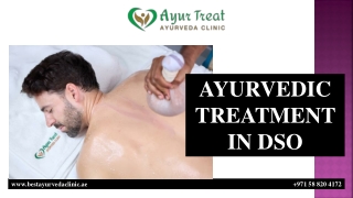 AYURVEDIC TREATMENT IN DSO