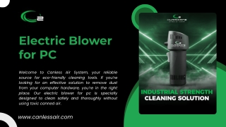 USA Made Electric Blower for PC Cleaning