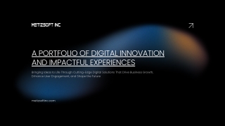 A Portfolio of Digital Innovation and Impactful Experiences