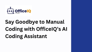 Say Goodbye to Manual Coding with OfficeIQ’s AI Coding Assistant